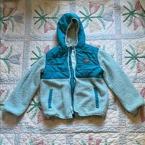 Eddie Bauer Turquoise and Aqua Kids Fleece Jacket